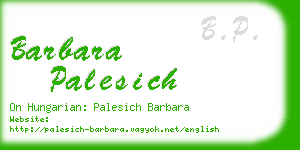 barbara palesich business card